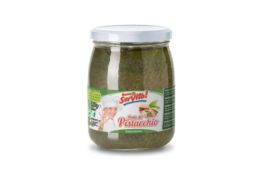 Pesto di pistacchi 520 gr (cod.1671)