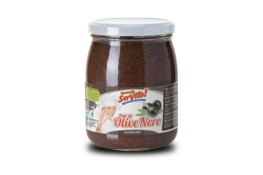Crema di olive nere 520 gr (cod.977)